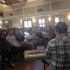 Here, the juniors in the January retreat sit and reflect to music played by Pat Villa