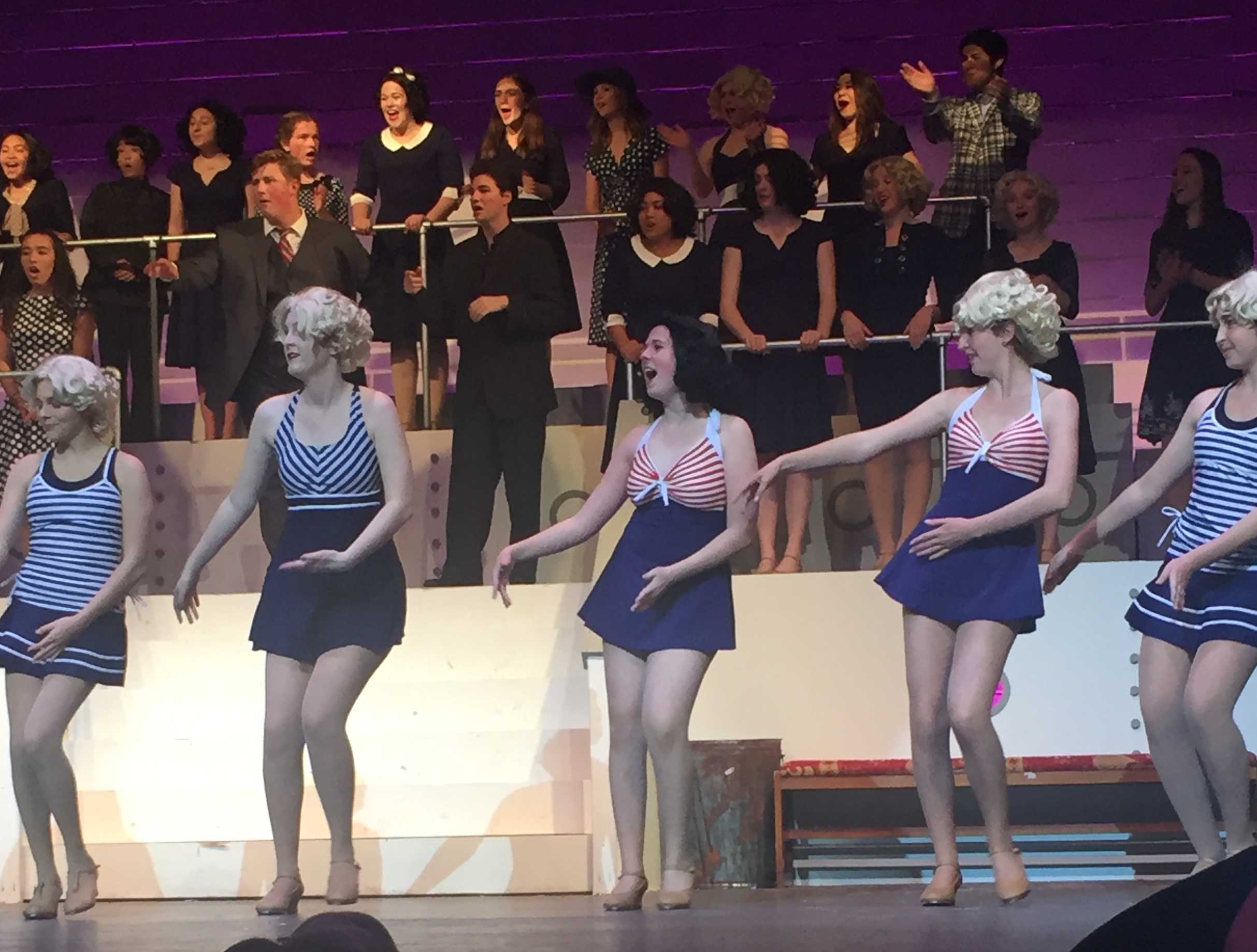 Tapping to the beat of the music to the upcoming musical