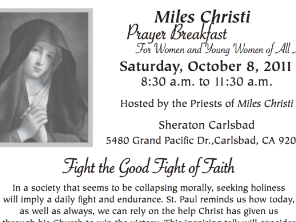Miles Christi organizes womens prayer breakfast