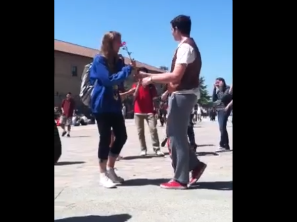 Student musters up the courage to get a prom date
