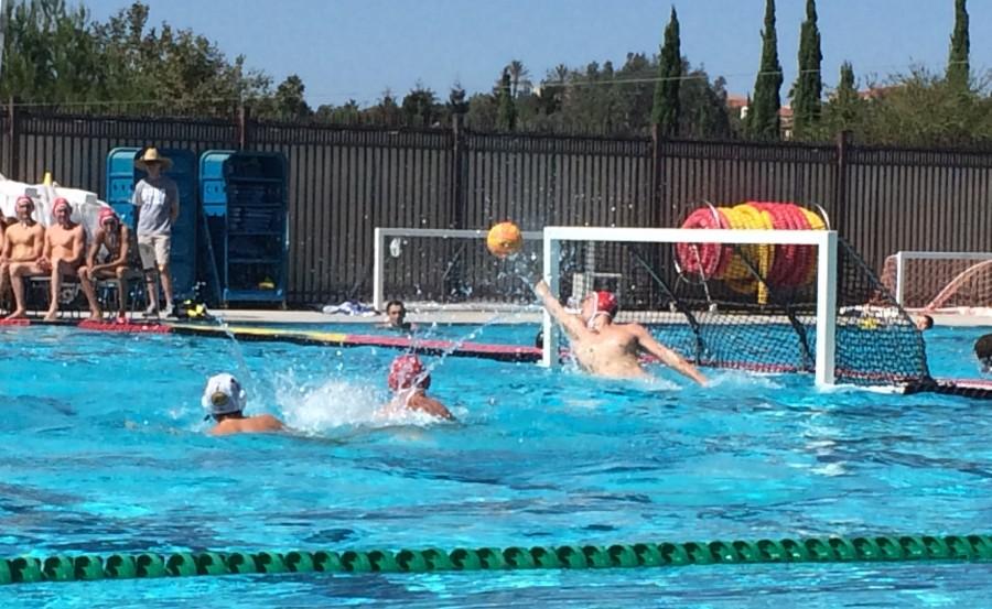 Varsity water polo boys come out with a win