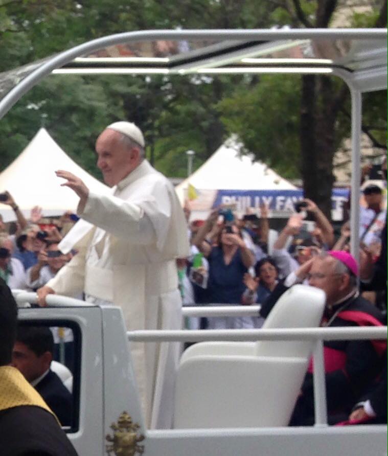 Pope+Francis+at+the+World+Meeting+of+Families.+Photo+courtesy+of+alumni+parent.