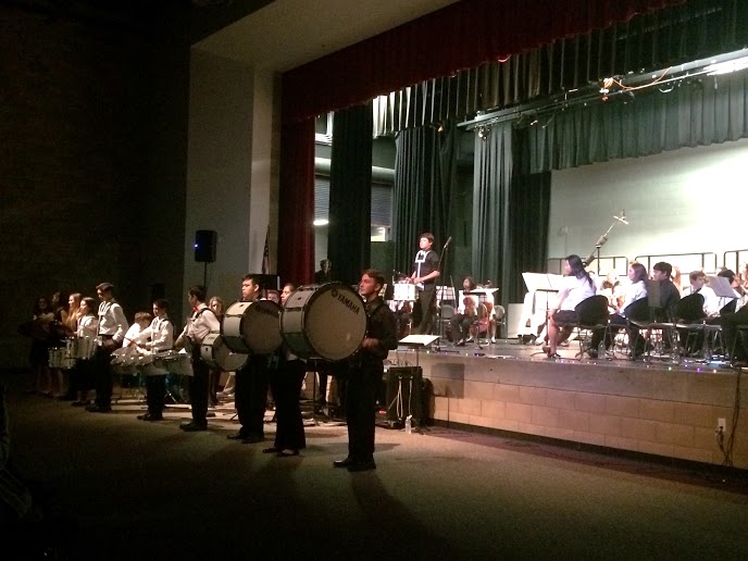 The Drummin’ Dons kicked off the Christmas Concert with a bang last night.