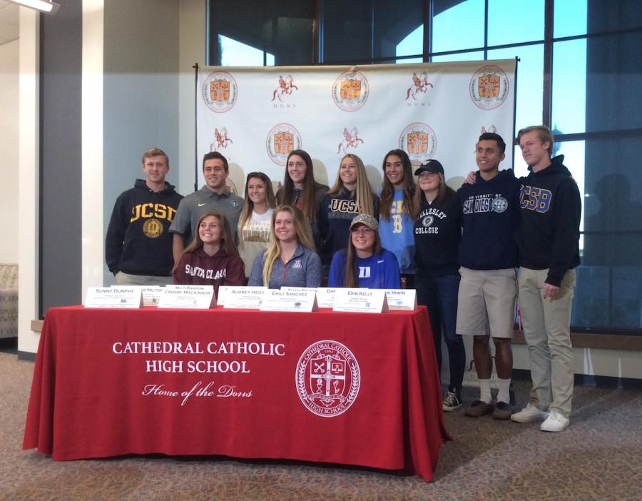 Student athletes receive recognition for their accomplishments at CCHS signing breakfast.