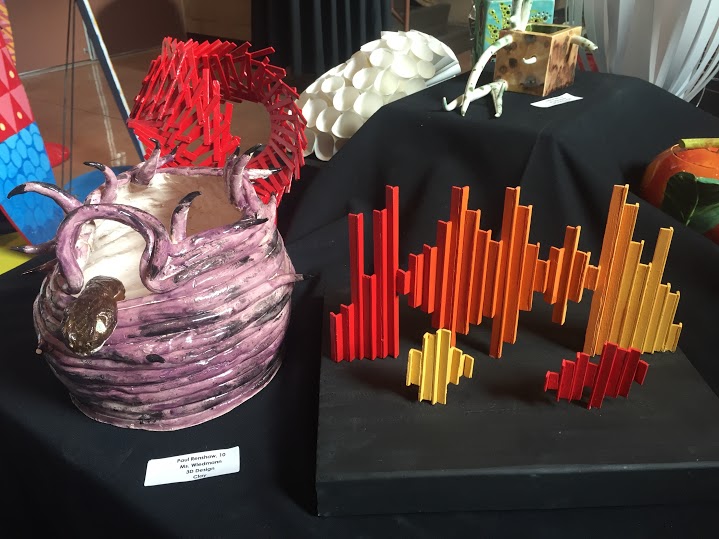 CCHS art students showcased their creations and talents at the recent music and art show in Guadalupe Center.