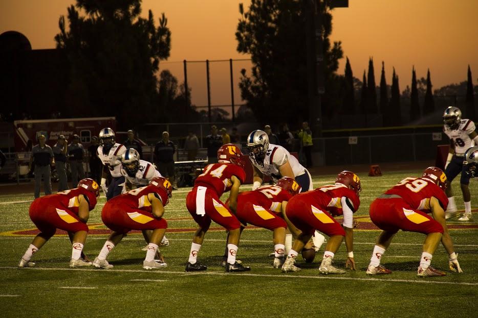 The glowing twilight set the scene for the CCHS varsity football team to square off against Liberty High School in the annual Homecoming Game.