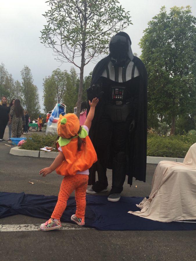 NHS students got into the Halloween spirit, entertaining even the smallest star wars fan. 
