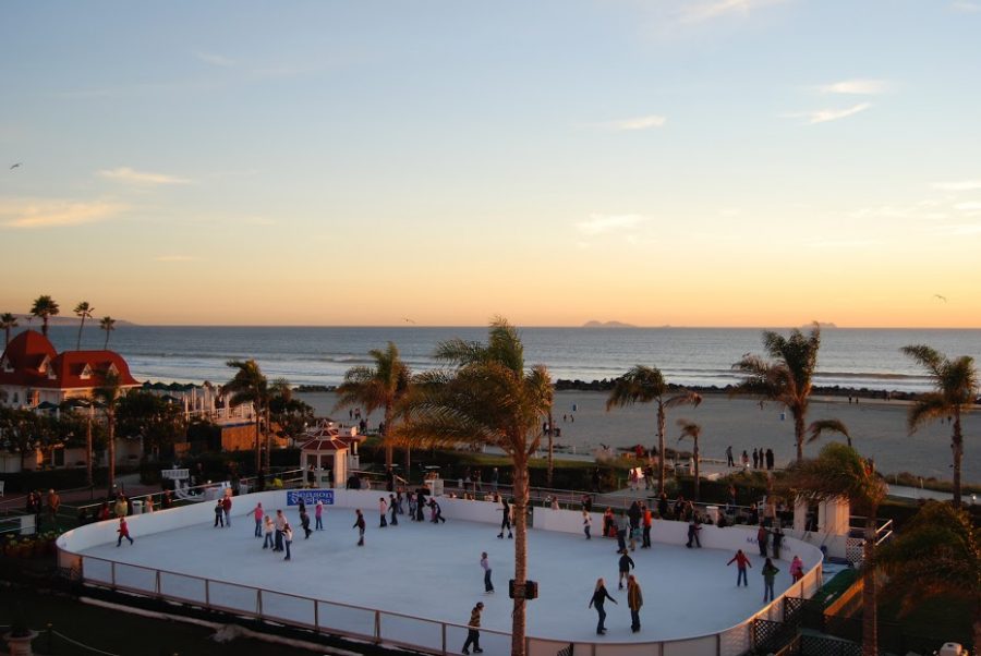 Who needs snow when San Diegans can skate by the sea?
