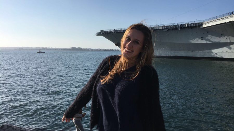 Enjoying her final months in San Diego, Stephanie White 17 visits Seaport Village before leaving for the University of Alabama. 
