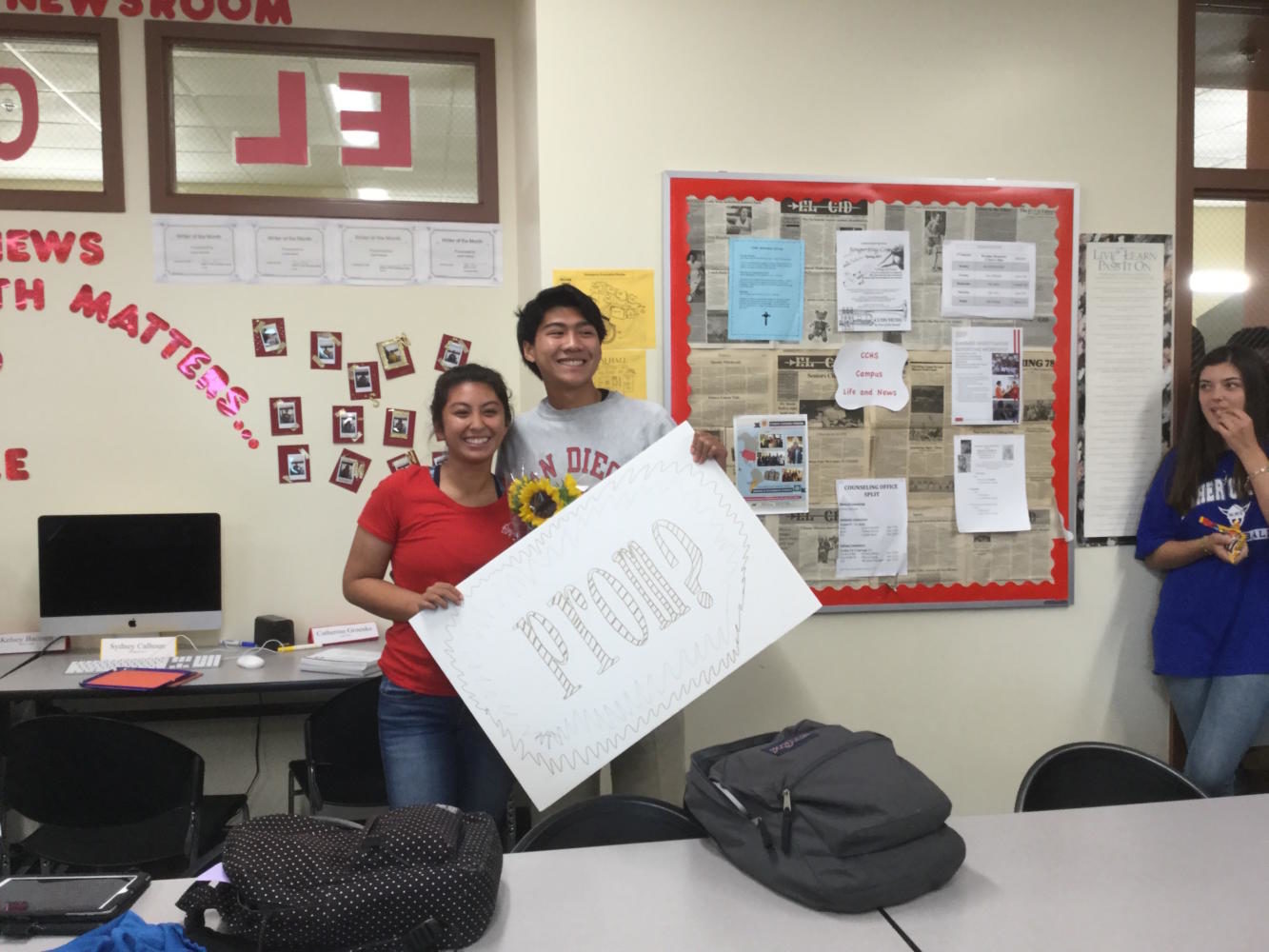 Seniors feel nostalgic as they finish asking their final promposals. For Dylan Gaellgo 17, this means
asking Spiritual Life Editor Katelyn Gueco 17 for the second time, resulting in an awaited yes.
