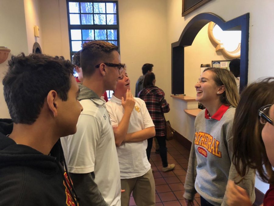 As a part of the campus ministry 11 curriculum, Ava Montali 19 recaps the freshman service trip at St. Vincent de Paul, where she led a group of freshman participating in the service trip. 
