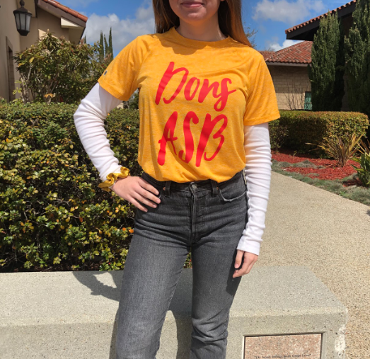 Steal her look: CCHS yellow ASB t-shirt (only available to ASB students), Charlize Top from Brandy Melville, charcoal black Women’s 501 Original Fit Levi jeans
Price: Jeans: Originally $89.50 but now $64.98 with current online sale from Levi’s, Charlize top: $20 from Brandy Melville