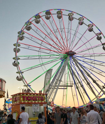 The Big Wheel overlooks the San Diego County Fair as all as the Del Mar coastline.