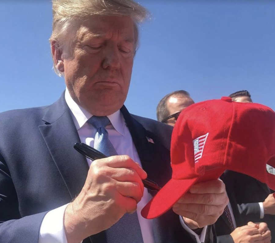 President Donald Trump visited San Diego in last September to host a fundraiser and to view construction of the Mexican-American border wall.