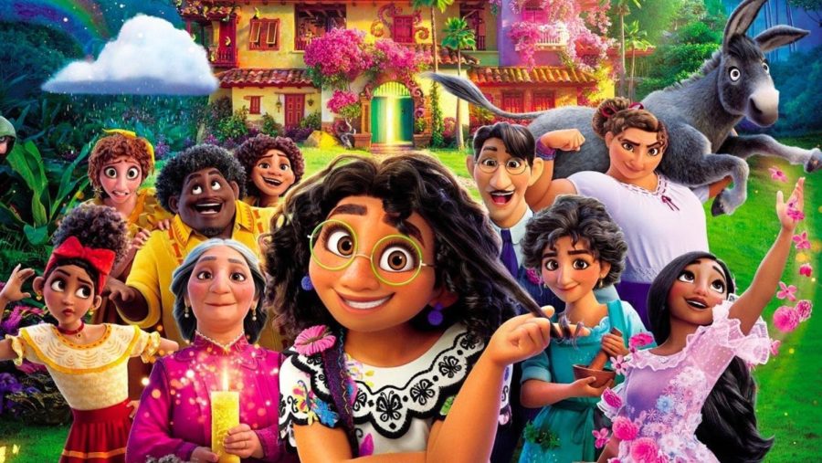 Disney’s “Encanto” movie highlighting the Madrigal family. “Encanto” follows the family’s ups and downs throughout the movie.
