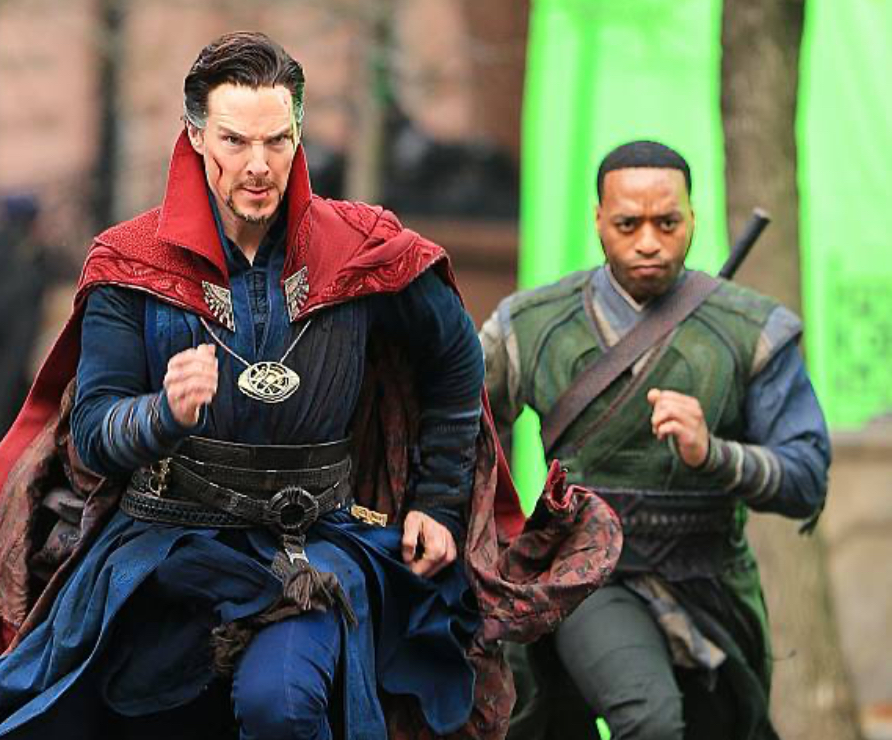Filming of Benedict Cumberbatch in the set of Dr Strange, in the Multiverse of Madness