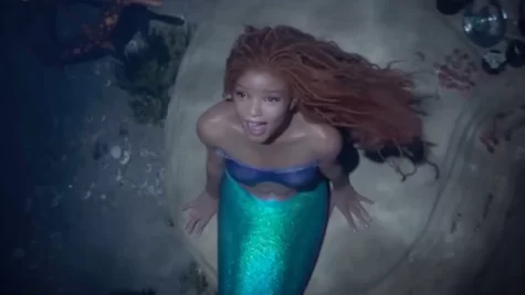 Still of Halle Bailey’s Ariel in the live action adaptation of the ‘Little Mermaid.’