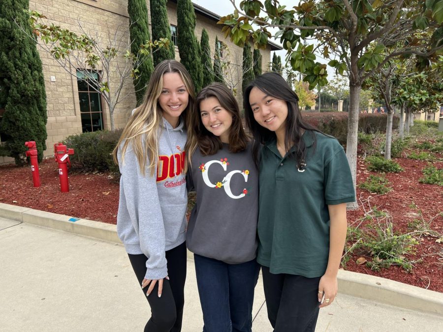 Meet the team! Brooke Quirarte ‘24, Sarah Brown ‘24, and Hong-An Phan ‘24. (Pictured: Left to Right)