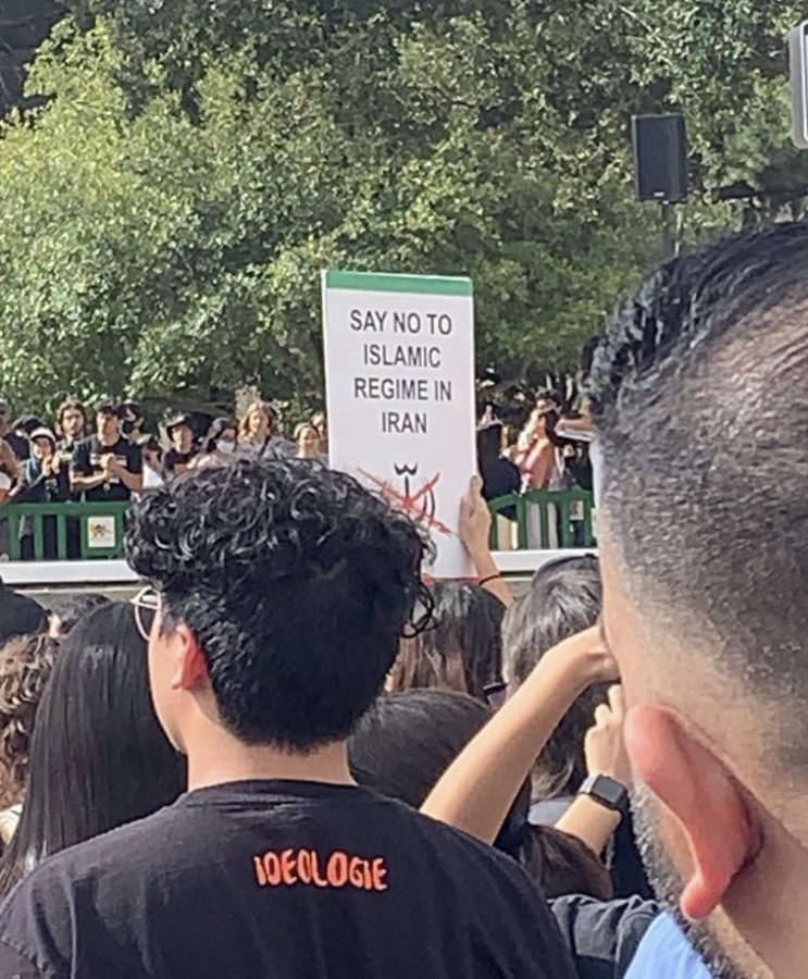 Protests have spread around Europe and the Americas. At a rally in Irvine, various protesters held up signs spreading awareness of the conflict.