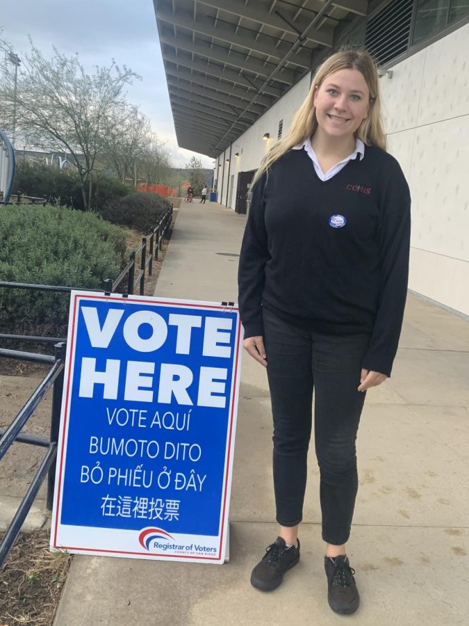 Dons in Action! Senior Neve Walker has been hitting up the polls this Election!