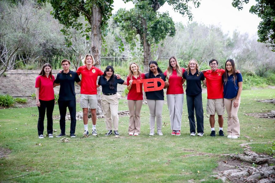 The TEDx Student Organizing Committee works tirelessly to plan the first TEDx event at Cathedral Catholic High School.