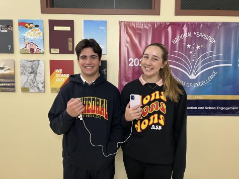 Michael Peterson ‘23 and Mia Compas ‘23 have gained an impressive following on the CCHS Dons Press Tik Tok for their Hallway Interviews series, where they feature the students of Cathedral Catholic. Follow @cchsdonspress to see their viral videos!