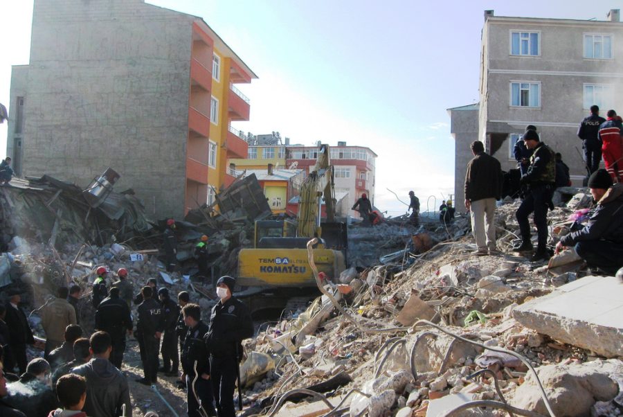 The aftermath of the Turkey-Syria earthquake. Search and Rescue teams were sent to search the collapsed buildings in search of life.