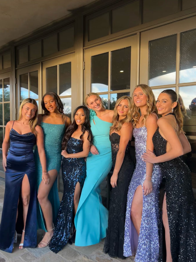 Here we have pre-formal photos of some of Cathedral’s seniors, in their beautiful dresses. Author, Danielle Corrao (far right), writes about her experience getting dress coded and why she felt that the dress code system was inconsistent and targeted girl students.
