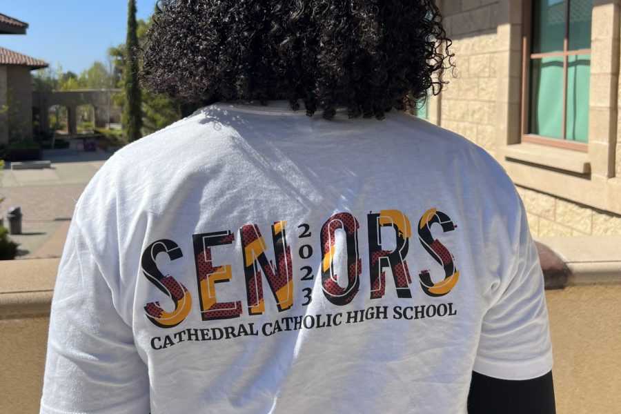 The newly distributed t-shirt for the Class of 2023 carries on a CCHS tradition. Seniors received a shirt designed in a black, red, and yellow font, reading “23niors” in the front.