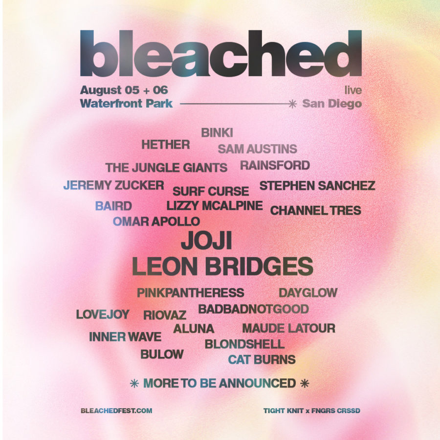 Bleached features an impressive lineup, with headliner Joji accompanied by big names like Pinkpanthress, Surf Curse, and Inner Wave
