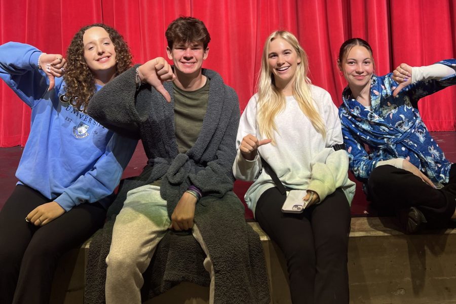 Seniors Serena Goeriz, Beau Simons, Peighton Mulvaney, and Sophia Derienzo show their thoughts about faculty being involved in the senior prank. “It wouldn’t be a prank if they are condoning it because it ruins the whole point of a senior prank,” Sophia Derienzo said.