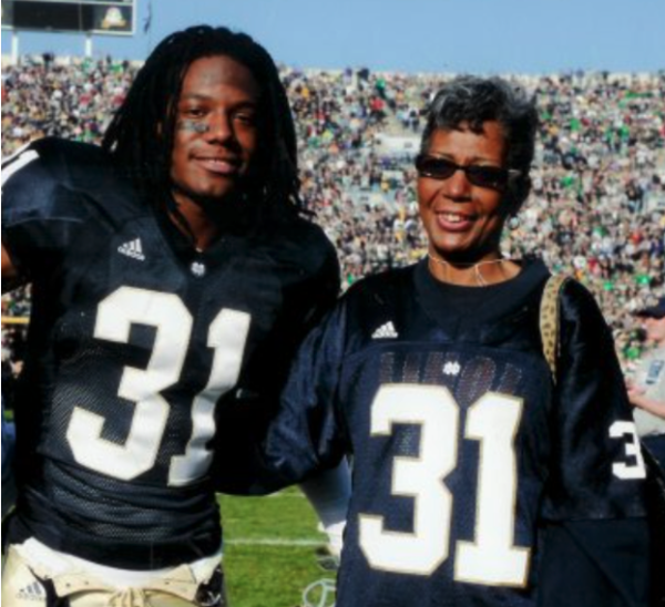 Sergio Brown and his mother Myrtle Brown together. 