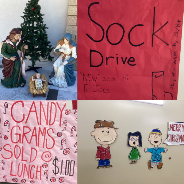 As Christmas nears, the holiday spirt around our campus is evident!  Groups like ASB, NHS, Mission and Ministry and many others have helped host Christmas events and decorate the school!