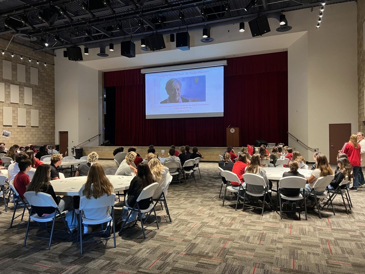 CCHS students gather to celebrate and recognize the countless stories of migrants and their journey’s to America.

Photo by Mr. Horejs, Director of Service Learning