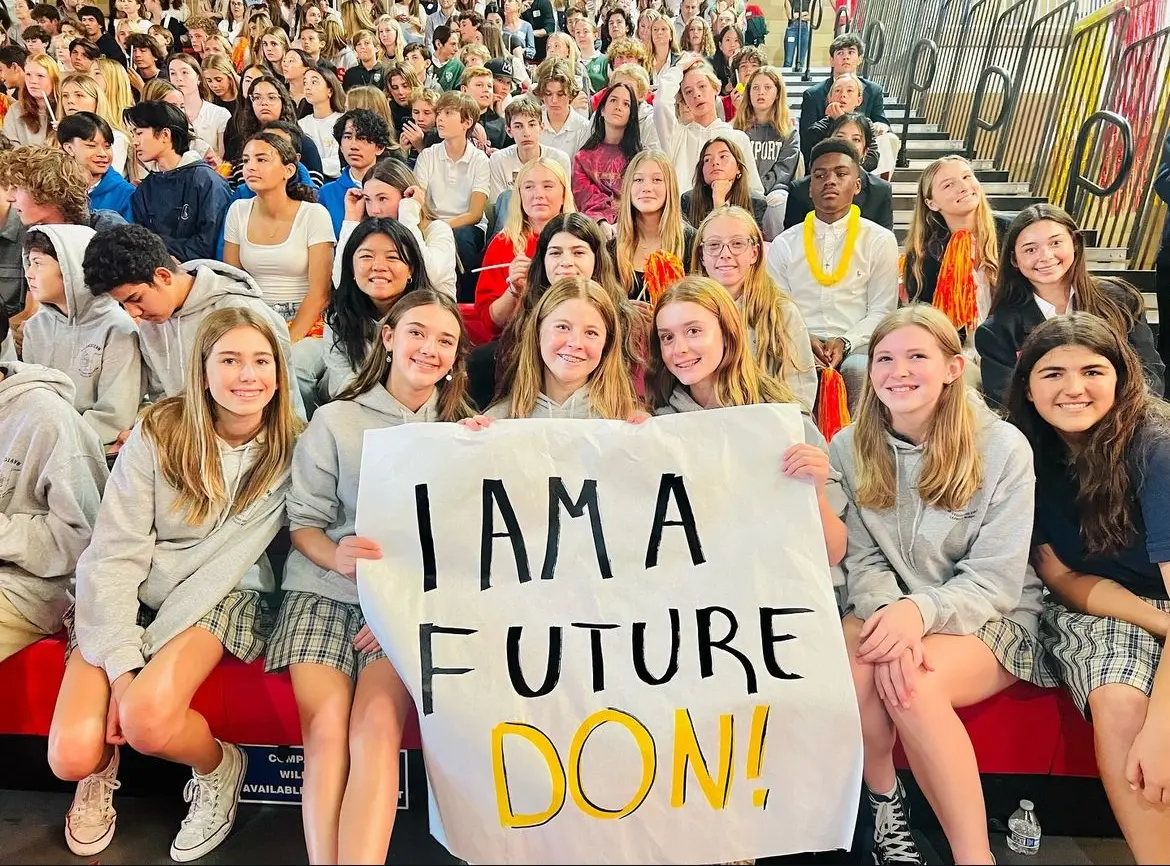 8th grade visitors experience their first high school pep rally at Dons Day.

Photo from CCHSDons Instagram
