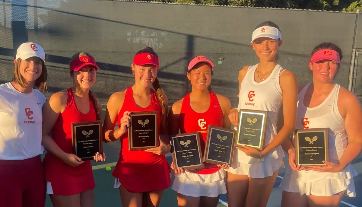 The Cathedral Catholic Girls Tennis team had a tremendous season, coming back as Western League Champions and dominating the City Conference Western League Championships.

Photo from CCHS Dons Athletics