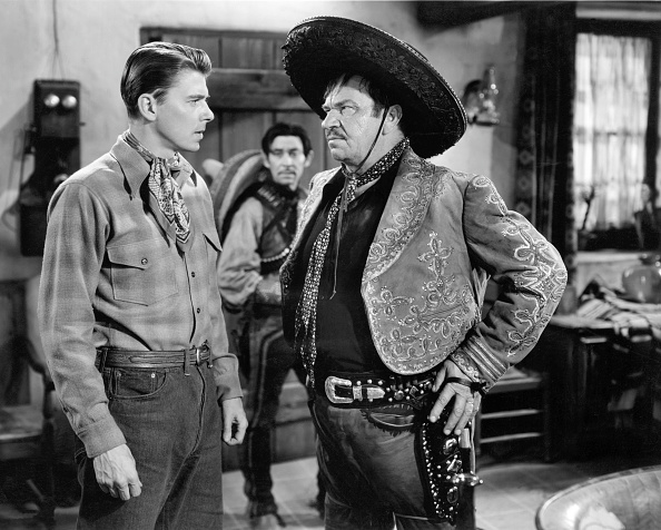 Ronald Reagan at the peak of his career acting in the Western film "The Bad Men," in 1941. Reagan had a fondness for these types of movies due to his love of horseback riding. It also showcases he parlayed his limited acting ability into a successful political career.

Photo by Underwood Archives via Getty Images