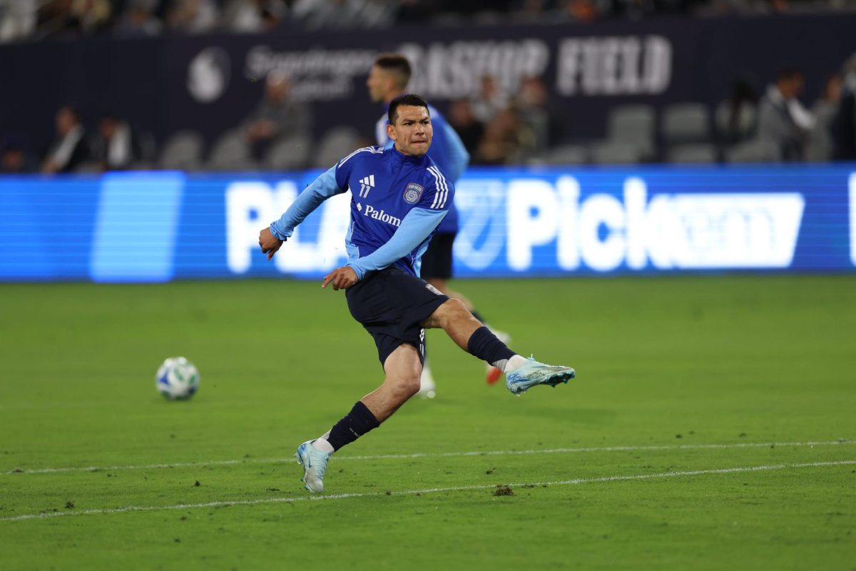 San Diego FC forward Chucky Lozano (11) warms up before the game against St. Louis CITY SC at Snapdragon Stadium.

With this game, San Diego FC kicked off its inaugural season with an electrifying opening night, as a packed stadium of passionate fans watched the team battle against St. Louis. 

Despite several thrilling moments, the match ended in a tie, but brings hope to the future of soccer in San Diego.

Photo Credit to Abe Arredondo-Imagn Images