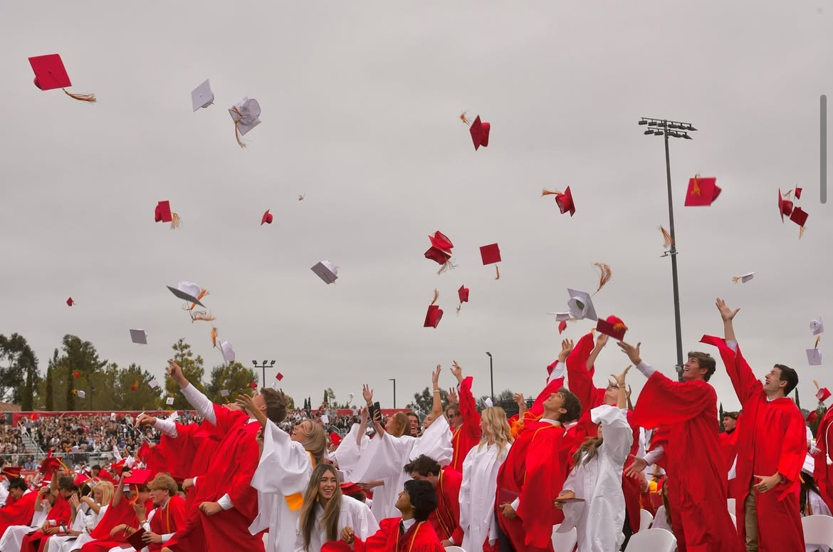 The 2024 graduates of Cathedral Catholic High School celebrate last May. Like them, our current seniors graduate not just with a diploma but a sense of purpose and identity, rooted in faith.

Photo Credit to CCHS