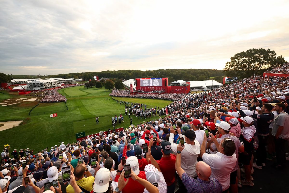 Huge turnout at the 2025 Ryder Cup. Photo from Ryder Cup Digital.

